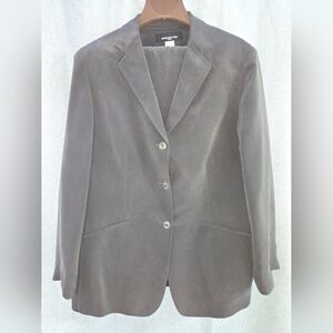 Jones Of New York Women's Gray Silk Suit